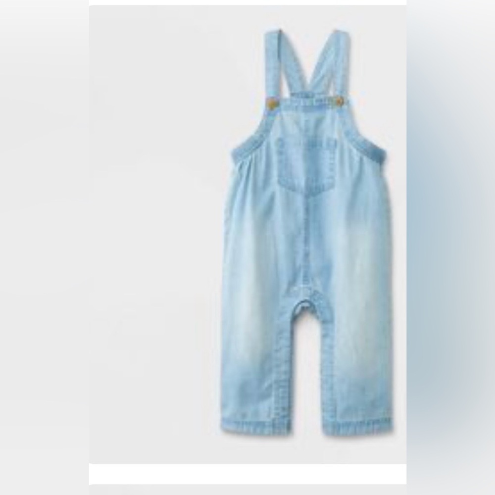 Cat & Jack Light Blue Denim overall size 12M
